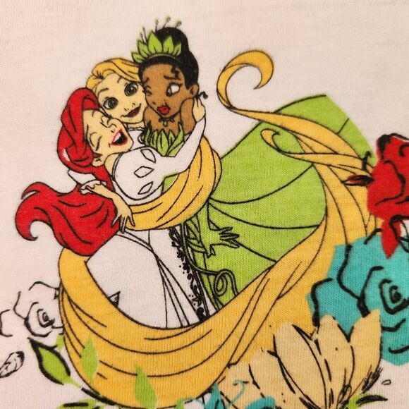 5 Toddler Disney Princess Girls Kids Size peplum Tops cinderella belle ariel - Picture 3 of 9